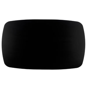 Safavieh Bolinas Square Dining Table Matte Black Finish Modern Architectural Style Seats Four DTB2701A
