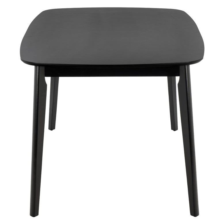 Safavieh Bolinas Square Dining Table Matte Black Finish Modern Architectural Style Seats Four DTB2701A