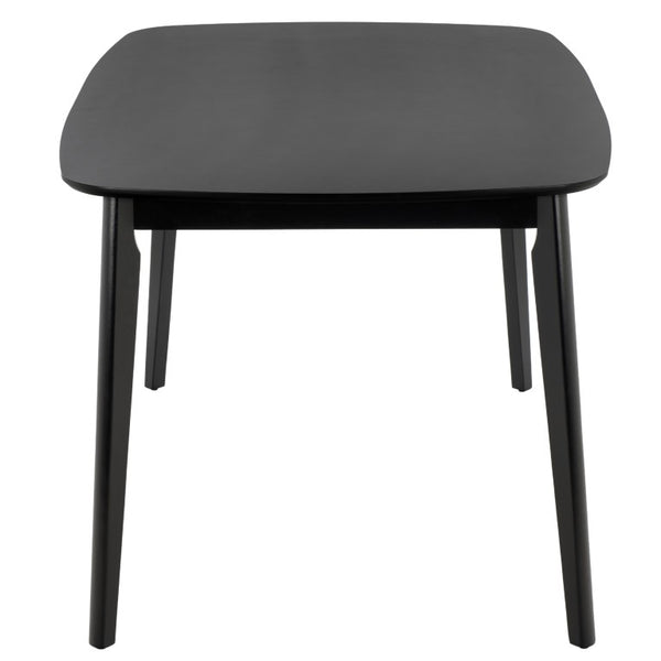 Safavieh Bolinas Square Dining Table Matte Black Finish Modern Architectural Style Seats Four DTB2701A