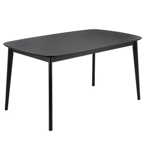 Safavieh Bolinas Square Dining Table Matte Black Finish Modern Architectural Style Seats Four DTB2701A