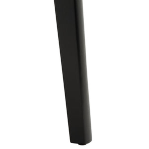 Safavieh Bolinas Square Dining Table Matte Black Finish Modern Architectural Style Seats Four DTB2701A