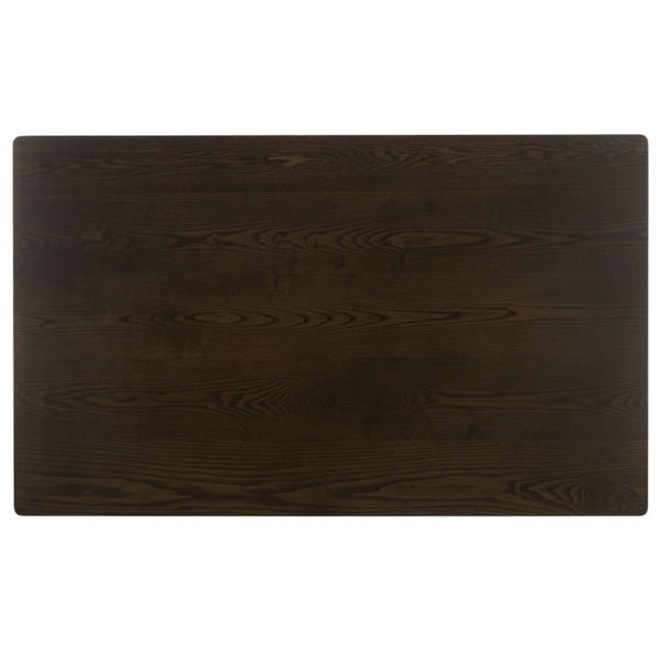 Safavieh Hildy Rectangular Dining Table Warm Ash Finish Seats Six Modern Farmhouse Style Brown DTB2702A