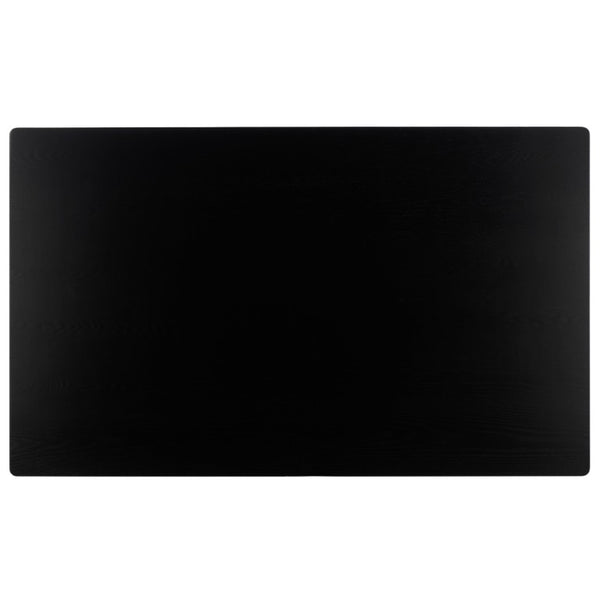 Safavieh Hildy Rectangular Dining Table Warm Ash Finish Seats Six Modern Farmhouse Style Black DTB2702B