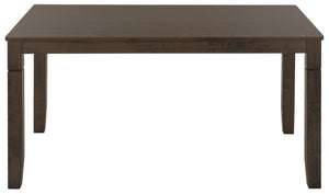 Safavieh Bartone Square Dining Table Warm Ash Finish Seats Four Classic Transitional Style Brown DTB2703A