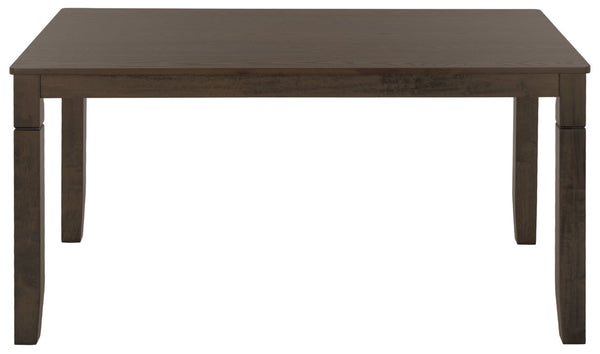 Safavieh Bartone Square Dining Table Warm Ash Finish Seats Four Classic Transitional Style Brown DTB2703A