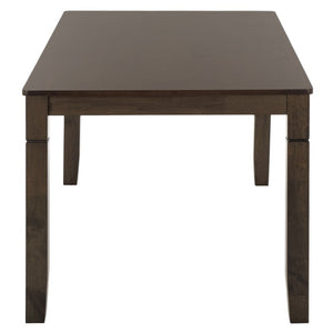 Safavieh Bartone Square Dining Table Warm Ash Finish Seats Four Classic Transitional Style Brown DTB2703A