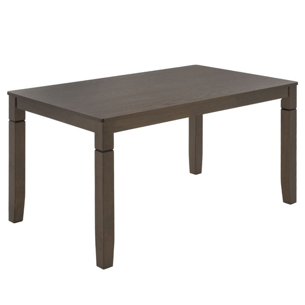 Safavieh Bartone Square Dining Table Warm Ash Finish Seats Four Classic Transitional Style Brown DTB2703A
