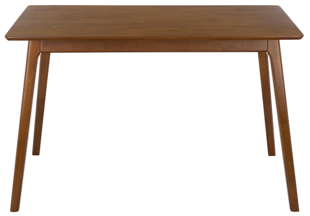 Teru Rectangular Dining Table With Solid Wood Construction, Spacious Top & Timeless Modern Appeal