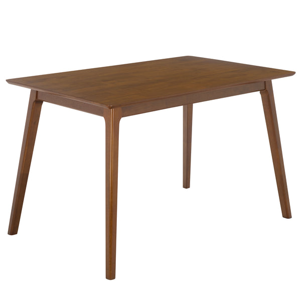 Teru Rectangular Dining Table With Solid Wood Construction, Spacious Top & Timeless Modern Appeal
