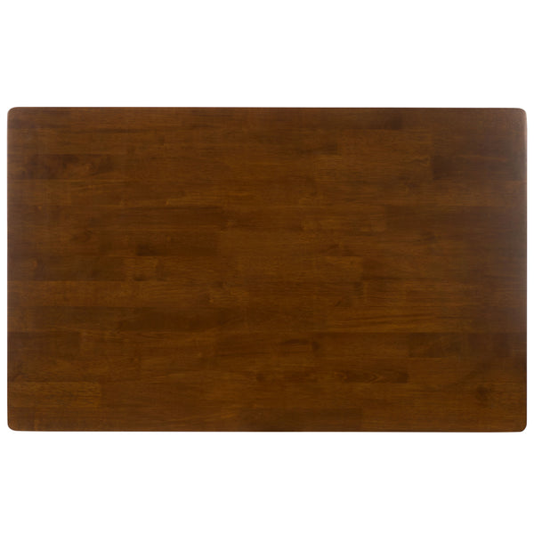 Teru Rectangular Dining Table With Solid Wood Construction, Spacious Top & Timeless Modern Appeal