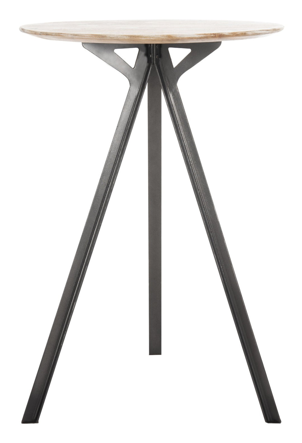Safavieh Axel Tripod Pub Table – Stylish Grey Wash Mindi Wood Centerpiece For Modern Dining & Entertaining DTB3700A