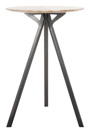 Safavieh Axel Tripod Pub Table – Stylish Grey Wash Mindi Wood Centerpiece For Modern Dining & Entertaining DTB3700A