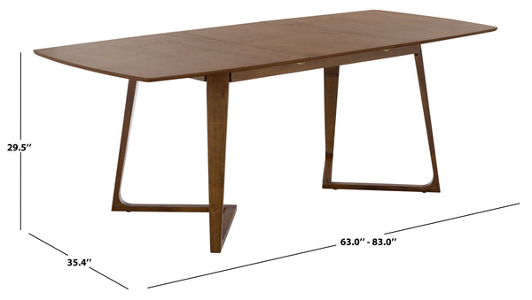 Alissa Extendable Dining Table With Smooth Mechanism — Solid Rubberwood Craftsmanship, Seats 4–8