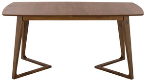 Alissa Extendable Dining Table With Smooth Mechanism — Solid Rubberwood Craftsmanship, Seats 4–8