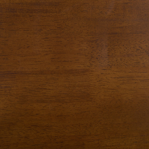 Amelin Dining Table With Warm Wood Grain Finish, Durable Mdf Top & Solid Rubberwood Base, 48"