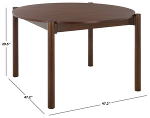 Naomina Dining Table – Square 47.2" Modern Mdf & Solid Rubberwood Centerpiece, Seats 4, Durable Finish