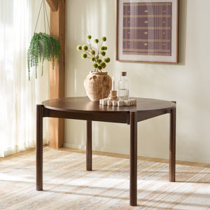 Naomina Dining Table – Square 47.2" Modern Mdf & Solid Rubberwood Centerpiece, Seats 4, Durable Finish