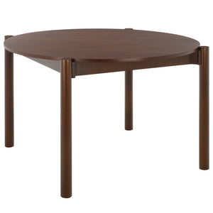 Naomina Dining Table – Square 47.2" Modern Mdf & Solid Rubberwood Centerpiece, Seats 4, Durable Finish