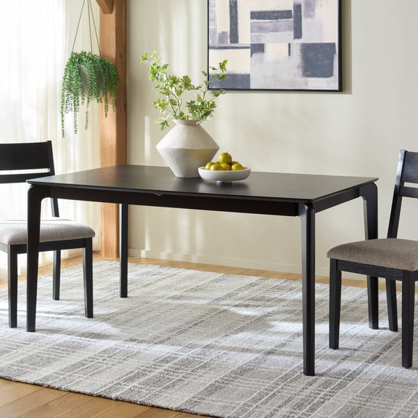 Hammis Extendable Dining Table With Smooth Metal Mechanism, Durable Mdf & Rubberwood, Seats 4–6