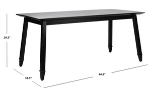 Safavieh Brayson Rectangle Dining Table – Modern Elegance With Durable Craftsmanship For Stylish Entertaining Black DTB5000A