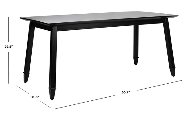 Safavieh Brayson Rectangle Dining Table – Modern Elegance With Durable Craftsmanship For Stylish Entertaining Black DTB5000A