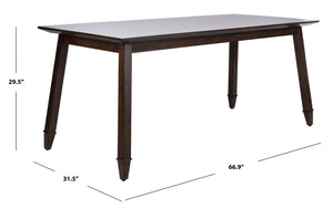 Safavieh Brayson Rectangle Dining Table – Modern Elegance With Durable Craftsmanship For Stylish Entertaining Walnut DTB5000B