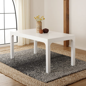 Safavieh Gael Rectangle Dining Table White Mdf/ Plywood / Mahonagy Wood DTB5001A