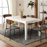 Safavieh Gael Rectangle Dining Table White Mdf/ Plywood / Mahonagy Wood DTB5001A