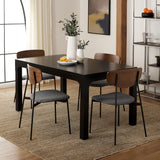 Safavieh Gael Rectangle Dining Table Black Mdf/ Plywood / Mahonagy Wood DTB5001B