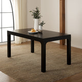 Safavieh Gael Rectangle Dining Table Black Mdf/ Plywood / Mahonagy Wood DTB5001B