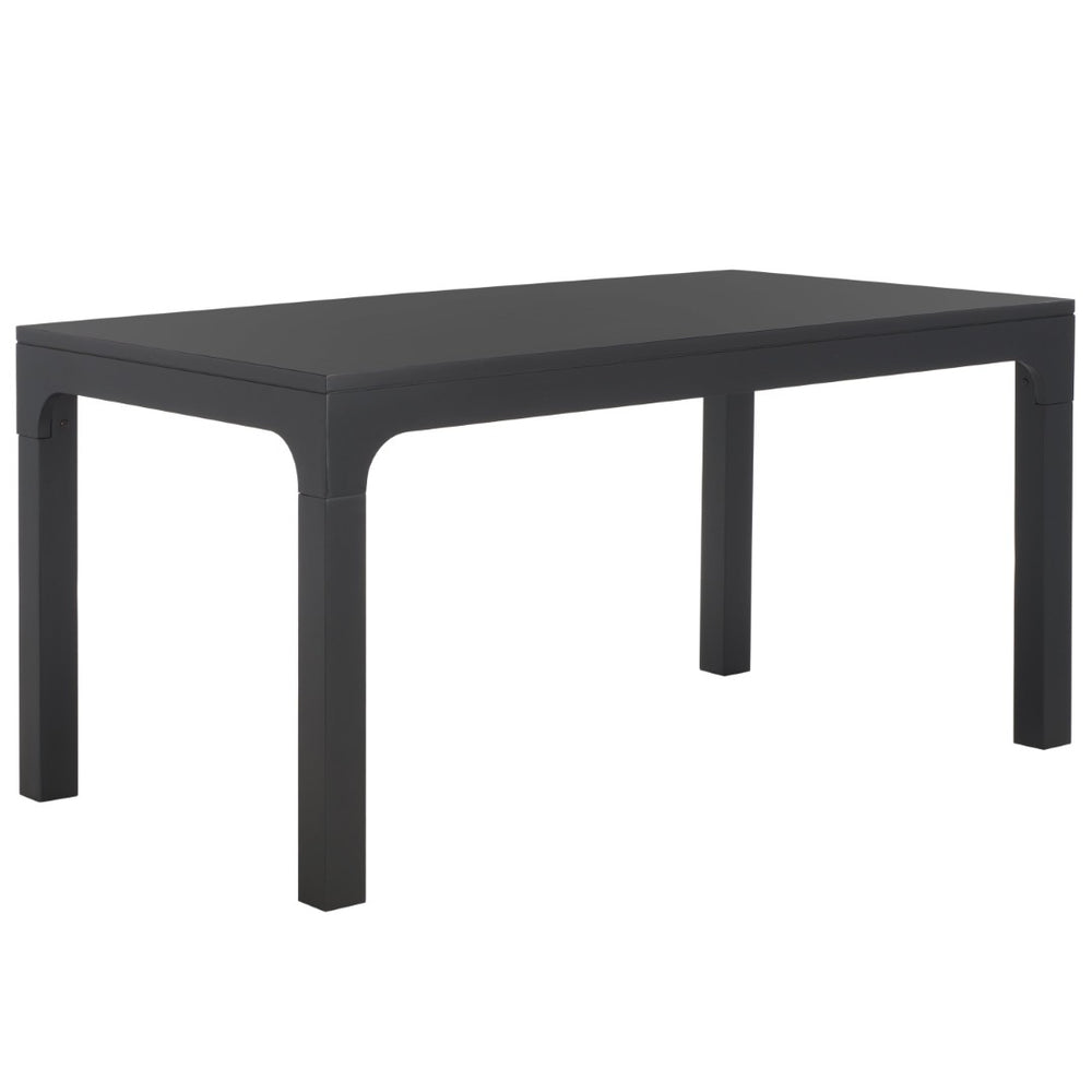 Safavieh Gael Rectangular Dining Table - Modern Elegance With Curved Edges For Stylish Gatherings & Comfort Black DTB5001B