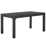 Safavieh Gael Rectangle Dining Table Black Mdf/ Plywood / Mahonagy Wood DTB5001B