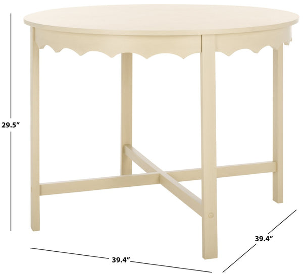 Safavieh Seraphina Round Dining Table – Classic Style For Inviting Gatherings, Perfect For Any Decor Setting Sand DTB5700A