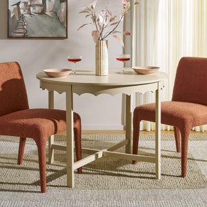 Safavieh Seraphina Round Dining Table – Classic Style For Inviting Gatherings, Perfect For Any Decor Setting Sand DTB5700A