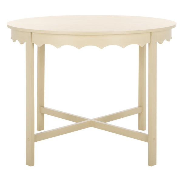 Safavieh Seraphina Round Dining Table – Classic Style For Inviting Gatherings, Perfect For Any Decor Setting Sand DTB5700A