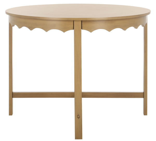 Safavieh Seraphina Round Dining Table – Classic Style For Inviting Gatherings, Perfect For Any Decor Setting Desert Brown DTB5700B