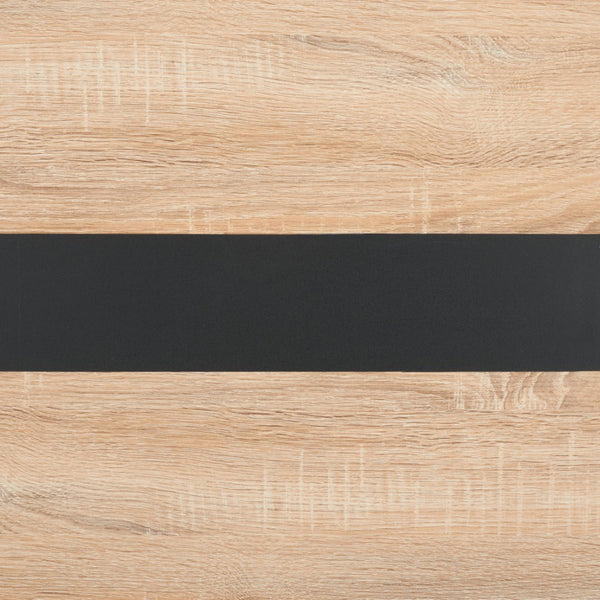 Safavieh Leith Dining Table - Mid-Century Scandinavian Design With Natural Wood & Bold Black Accents, Seats 6 DTB5801A