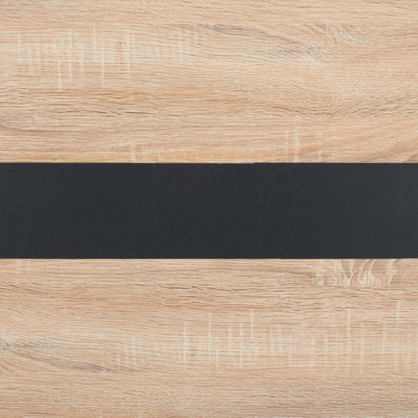 Safavieh Alarick Dining Table - Retro-Industrial Design With Asymmetrical Legs And Striking Black Stripe Finish DTB5802A