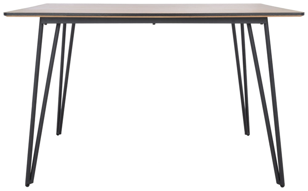 Safavieh Lexzandra Dining Table - Retro-Industrial Charm With Mixed-Leg Design For Modern Elegance & Style DTB5805A