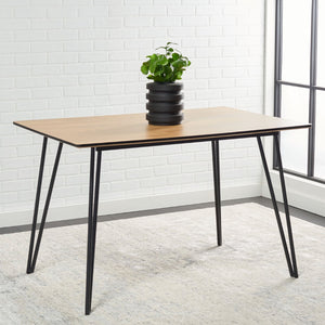 Safavieh Lexzandra Dining Table - Retro-Industrial Charm With Mixed-Leg Design For Modern Elegance & Style DTB5805A