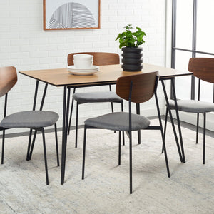 Safavieh Lexzandra Dining Table - Retro-Industrial Charm With Mixed-Leg Design For Modern Elegance & Style DTB5805A