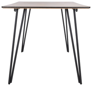 Safavieh Lexzandra Dining Table - Retro-Industrial Charm With Mixed-Leg Design For Modern Elegance & Style DTB5805A