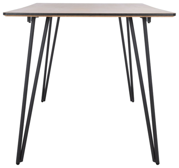 Safavieh Lexzandra Dining Table - Retro-Industrial Charm With Mixed-Leg Design For Modern Elegance & Style DTB5805A