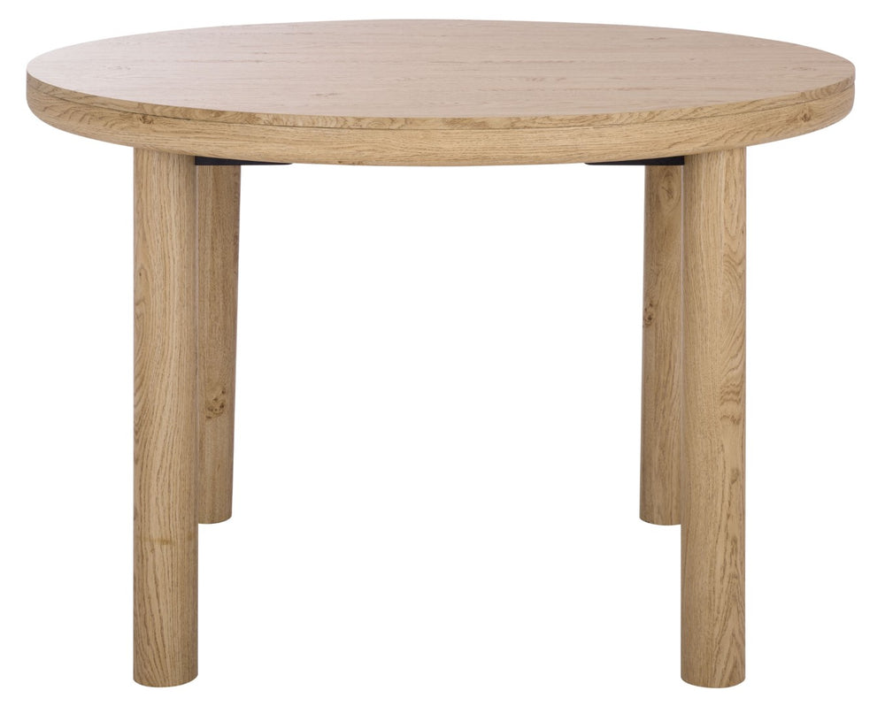 Safavieh Detroitee Round Wooden Dining Table – Stylish Centerpiece For Family Meals And Gatherings, Durable Design Oak DTB6400A