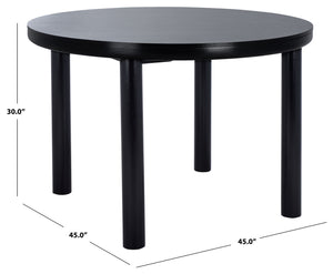 Safavieh Detroitee Elegant Round Dining Table – Timeless Wooden Centerpiece For Gatherings And Décor  Wood Dtb6400b