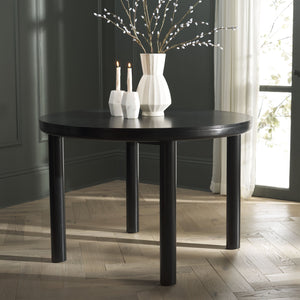 Safavieh Detroitee Elegant Round Dining Table – Timeless Wooden Centerpiece For Gatherings And Décor  Wood Dtb6400b