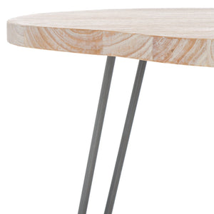 Safavieh Mindy Wood Top Dining Table - Vintage-Inspired Chic Design For Modern Homes And Elegant Dining Spaces Natural / Grey DTB6500A