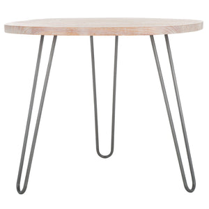 Safavieh Mindy Wood Top Dining Table - Vintage-Inspired Chic Design For Modern Homes And Elegant Dining Spaces Natural / Grey DTB6500A