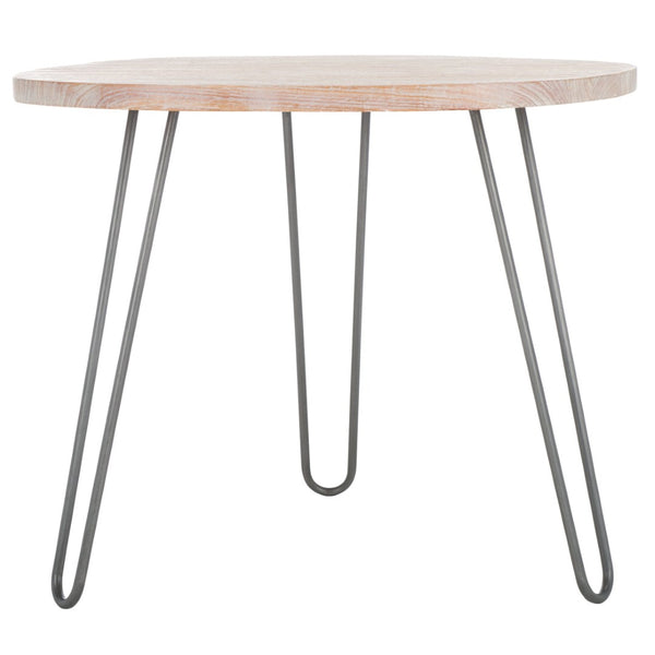 Safavieh Mindy Wood Top Dining Table - Vintage-Inspired Chic Design For Modern Homes And Elegant Dining Spaces Natural / Grey DTB6500A