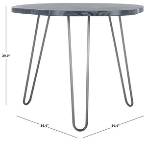 Safavieh Mindy Wood Top Dining Table - Vintage-Inspired Chic Design For Modern Homes And Elegant Dining Spaces Grey/White Wash DTB6500B